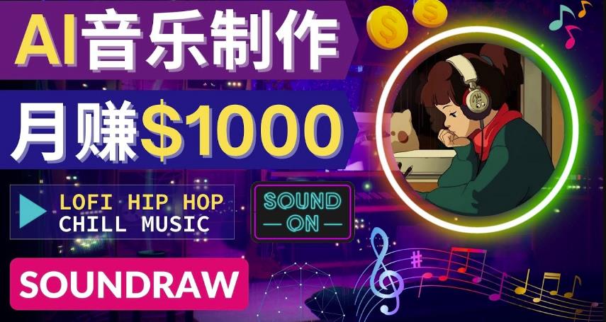 无需任何音乐基础：使用AI软件制作Lofi Hip Hop Chill Music月zuan1000美元