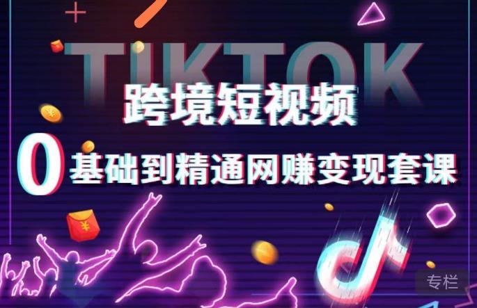 跨境短视频TIKTOK 0基础到精通网zuan变现套课，跨境短视频独立站带货变现技巧